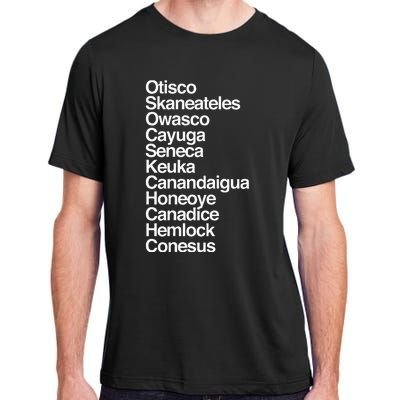 Finger Lakes Ny Finger Lakes Region Cayuga Seneca Keuka Adult ChromaSoft Performance T-Shirt