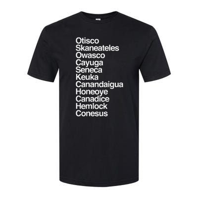 Finger Lakes Ny Finger Lakes Region Cayuga Seneca Keuka Softstyle CVC T-Shirt