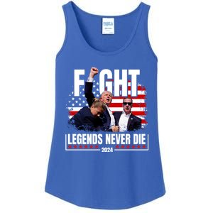 Fight Legends Never Die 2024 Trump Shooting Ladies Essential Tank