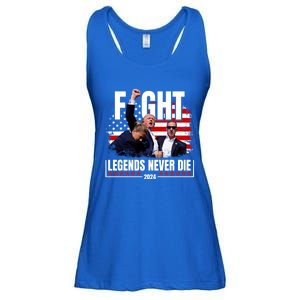 Fight Legends Never Die 2024 Trump Shooting Ladies Essential Flowy Tank