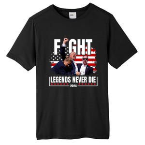 Fight Legends Never Die 2024 Trump Shooting Tall Fusion ChromaSoft Performance T-Shirt