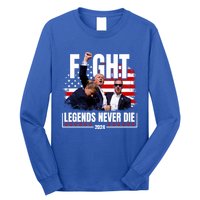 Fight Legends Never Die 2024 Trump Shooting Long Sleeve Shirt