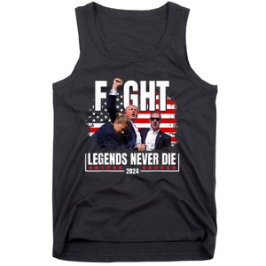 Fight Legends Never Die 2024 Trump Shooting Tank Top