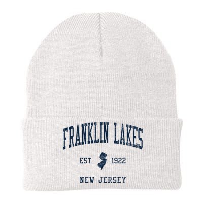 Franklin Lakes Nj Vintage Athletic Sports Knit Cap Winter Beanie