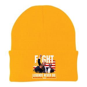 Fight Legends Never Die 2024 Trump Shooting Premium Knit Cap Winter Beanie