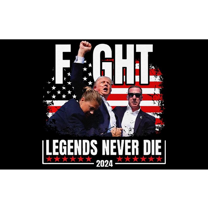 Fight Legends Never Die 2024 Trump Shooting Premium Bumper Sticker