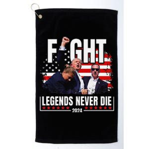 Fight Legends Never Die 2024 Trump Shooting Premium Platinum Collection Golf Towel