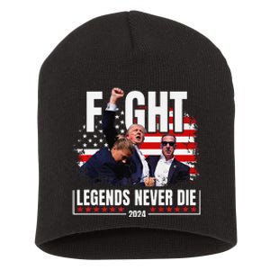 Fight Legends Never Die 2024 Trump Shooting Premium Short Acrylic Beanie