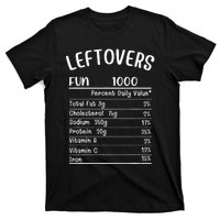 Funny Leftovers Nutrition Facts Thanksgiving Matching Family T-Shirt