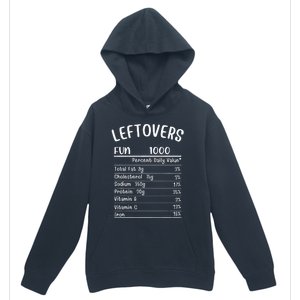 Funny Leftovers Nutrition Facts Thanksgiving Matching Family Urban Pullover Hoodie