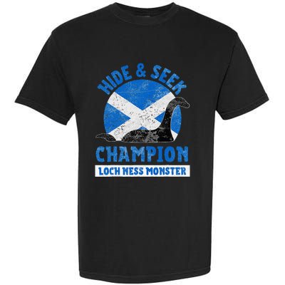 Funny Loch Ness Monster Nessie Hide And Seek Champion Garment-Dyed Heavyweight T-Shirt