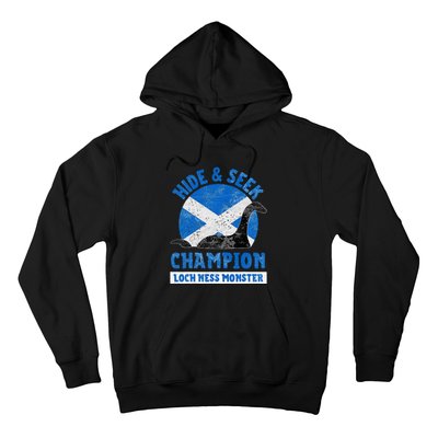 Funny Loch Ness Monster Nessie Hide And Seek Champion Hoodie