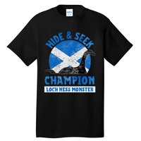 Funny Loch Ness Monster Nessie Hide And Seek Champion Tall T-Shirt