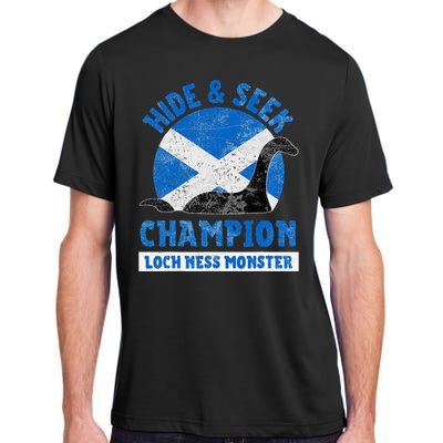 Funny Loch Ness Monster Nessie Hide And Seek Champion Adult ChromaSoft Performance T-Shirt