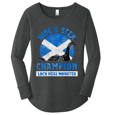 Funny Loch Ness Monster Nessie Hide And Seek Champion Women's Perfect Tri Tunic Long Sleeve Shirt