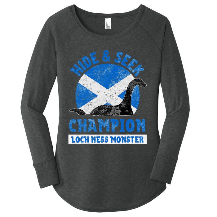 Funny Loch Ness Monster Nessie Hide And Seek Champion Women's Perfect Tri Tunic Long Sleeve Shirt