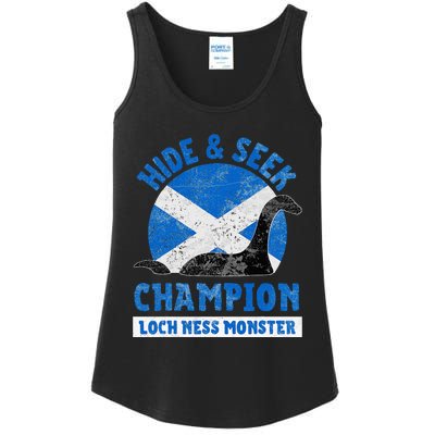 Funny Loch Ness Monster Nessie Hide And Seek Champion Ladies Essential Tank