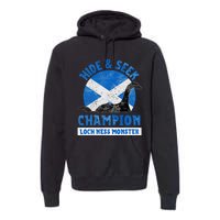 Funny Loch Ness Monster Nessie Hide And Seek Champion Premium Hoodie