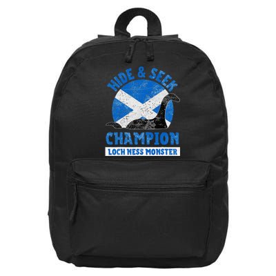 Funny Loch Ness Monster Nessie Hide And Seek Champion 16 in Basic Backpack