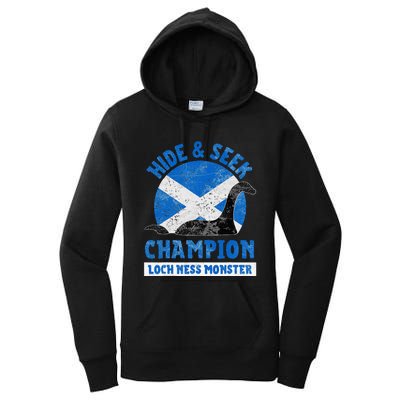 Funny Loch Ness Monster Nessie Hide And Seek Champion Women's Pullover Hoodie