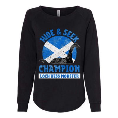 Funny Loch Ness Monster Nessie Hide And Seek Champion Womens California Wash Sweatshirt