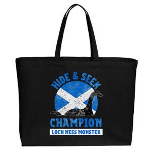 Funny Loch Ness Monster Nessie Hide And Seek Champion Cotton Canvas Jumbo Tote