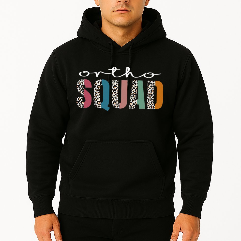 Funny Leopard Nursing Ortho Squad Orthopedics Nurse Hoodie