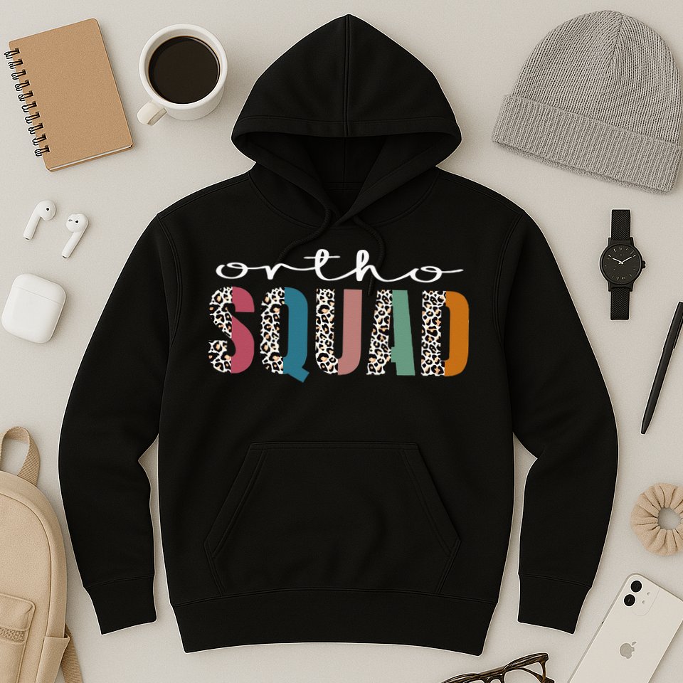 Funny Leopard Nursing Ortho Squad Orthopedics Nurse Hoodie