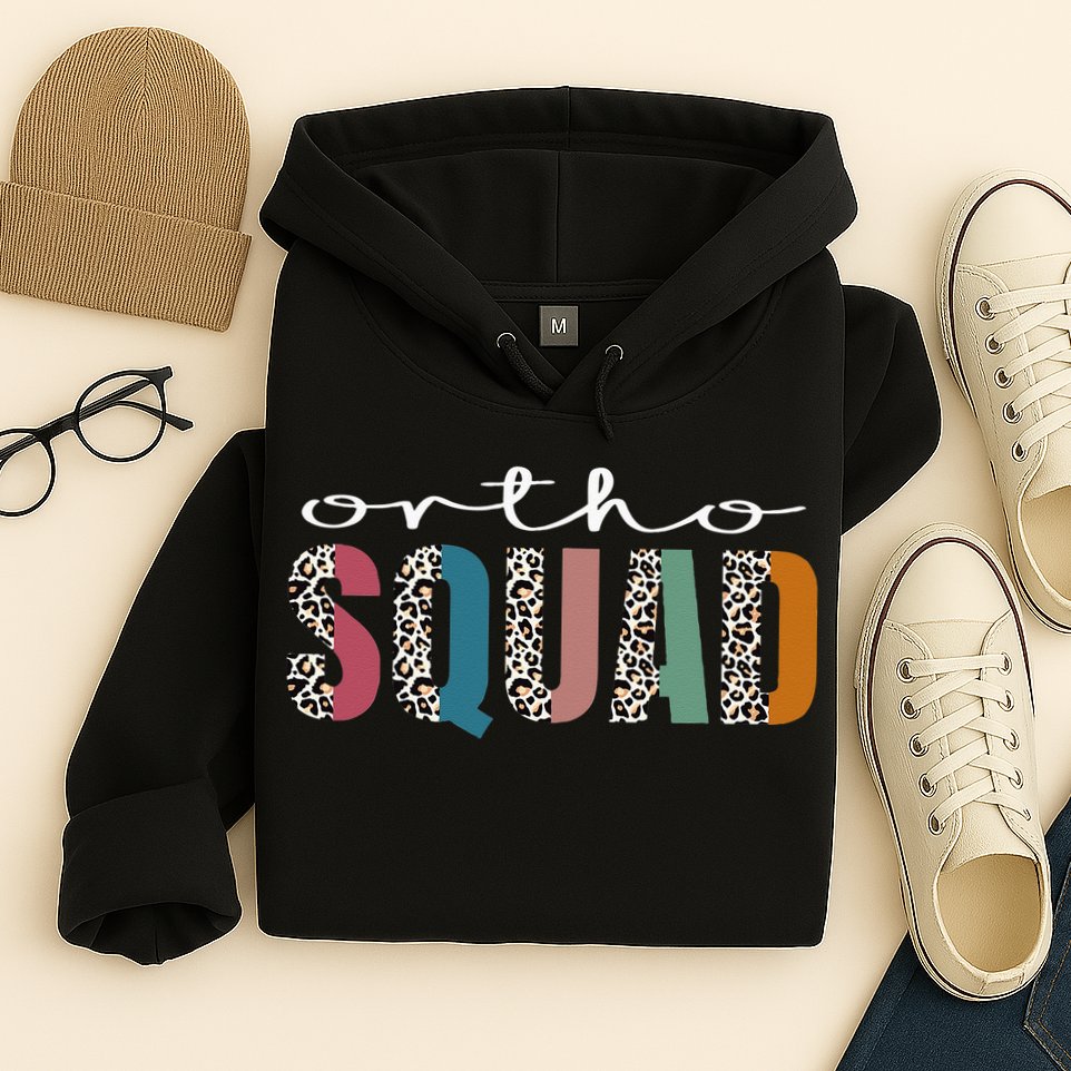 Funny Leopard Nursing Ortho Squad Orthopedics Nurse Hoodie