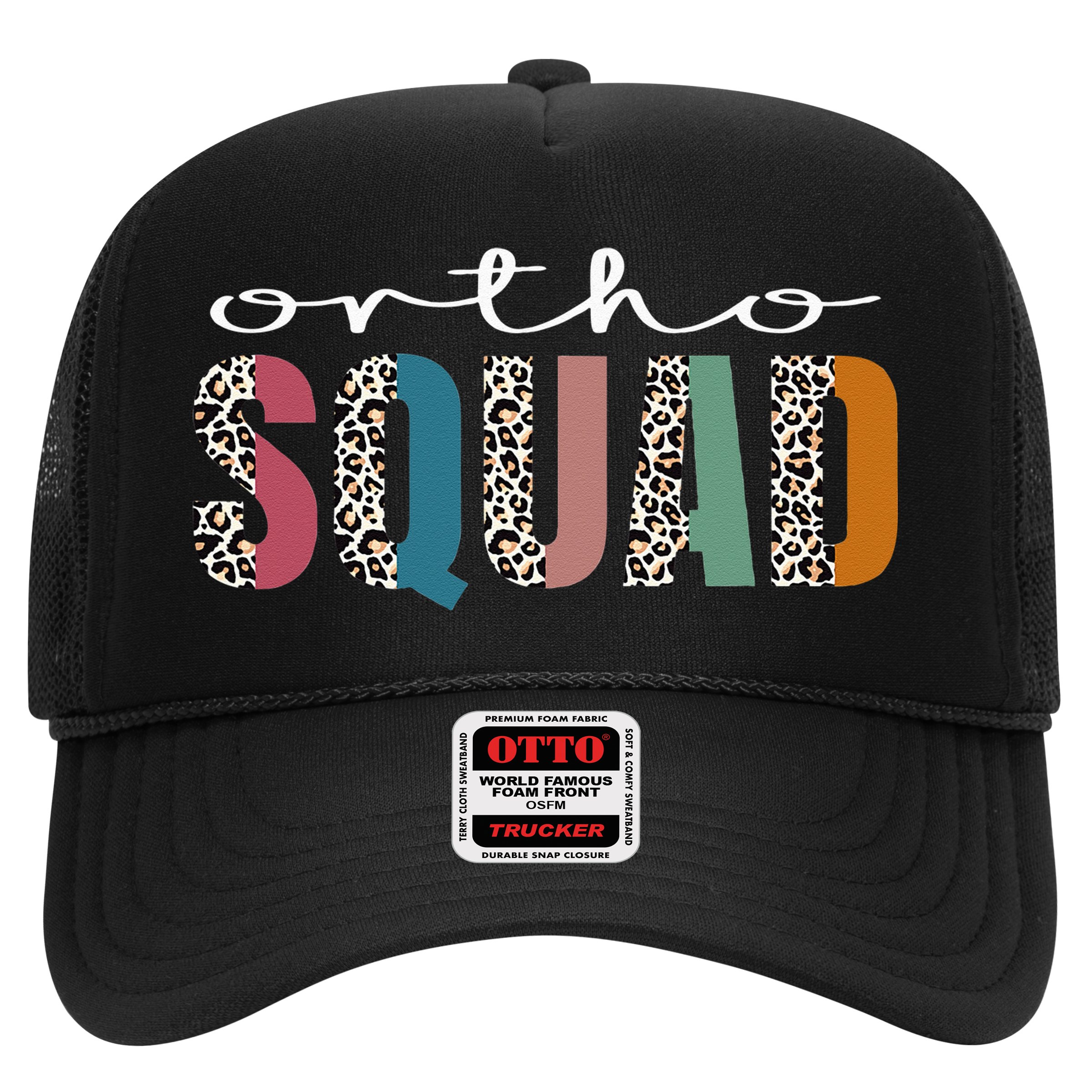 Funny Leopard Nursing Ortho Squad Orthopedics Nurse Trucker Hat