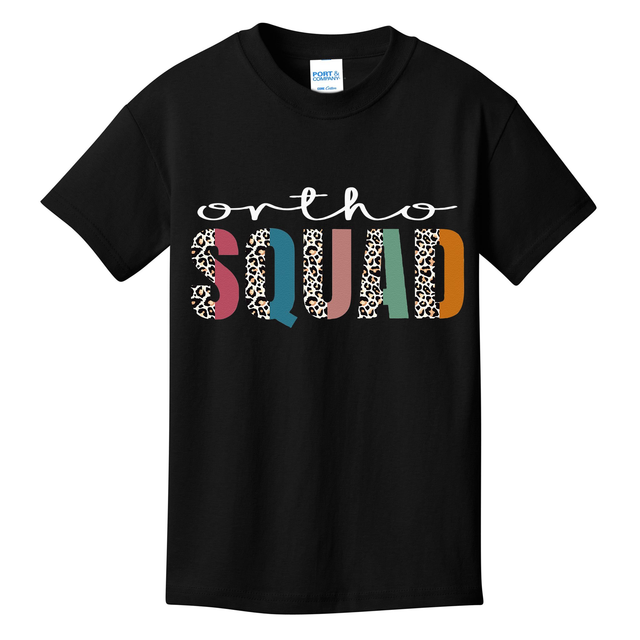 Funny Leopard Nursing Ortho Squad Orthopedics Nurse Kids T-Shirt