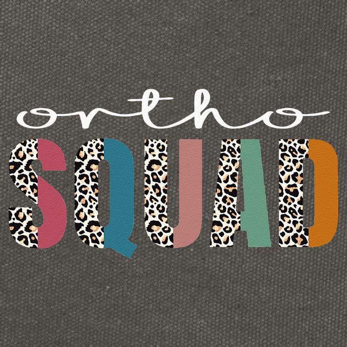 Funny Leopard Nursing Ortho Squad Orthopedics Nurse Cotton Canvas Backpack