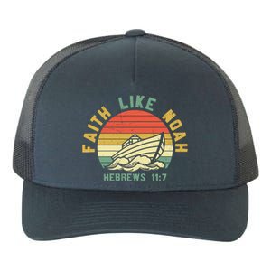 Faith Like Noah Hebrews Sunset Yupoong Adult 5-Panel Trucker Hat