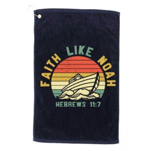 Faith Like Noah Hebrews Sunset Platinum Collection Golf Towel