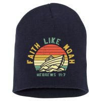 Faith Like Noah Hebrews Sunset Short Acrylic Beanie