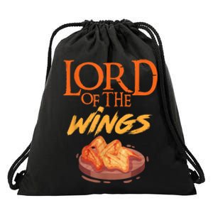 Funny Lord Of The Wings Chicken Wings Funny Chicken Wings Gift Drawstring Bag