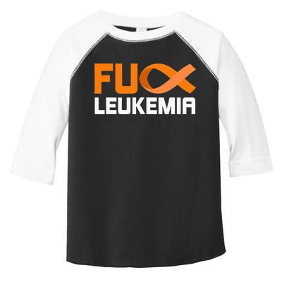 Fuck Leukemia Orange Ribbon Awareness Cancer Survivor Toddler Fine Jersey T-Shirt