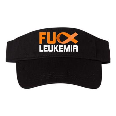 Fuck Leukemia Orange Ribbon Awareness Cancer Survivor Visor