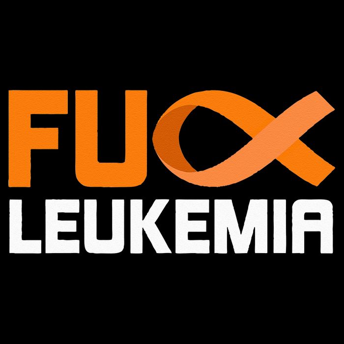 Fuck Leukemia Orange Ribbon Awareness Cancer Survivor Kids Hoodie