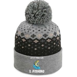 Fishing List Of Things I Like Fishing Hobby Fishing Game The Baniff Cuffed Pom Beanie