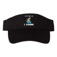 Fishing List Of Things I Like Fishing Hobby Fishing Game Valucap Bio-Washed Visor