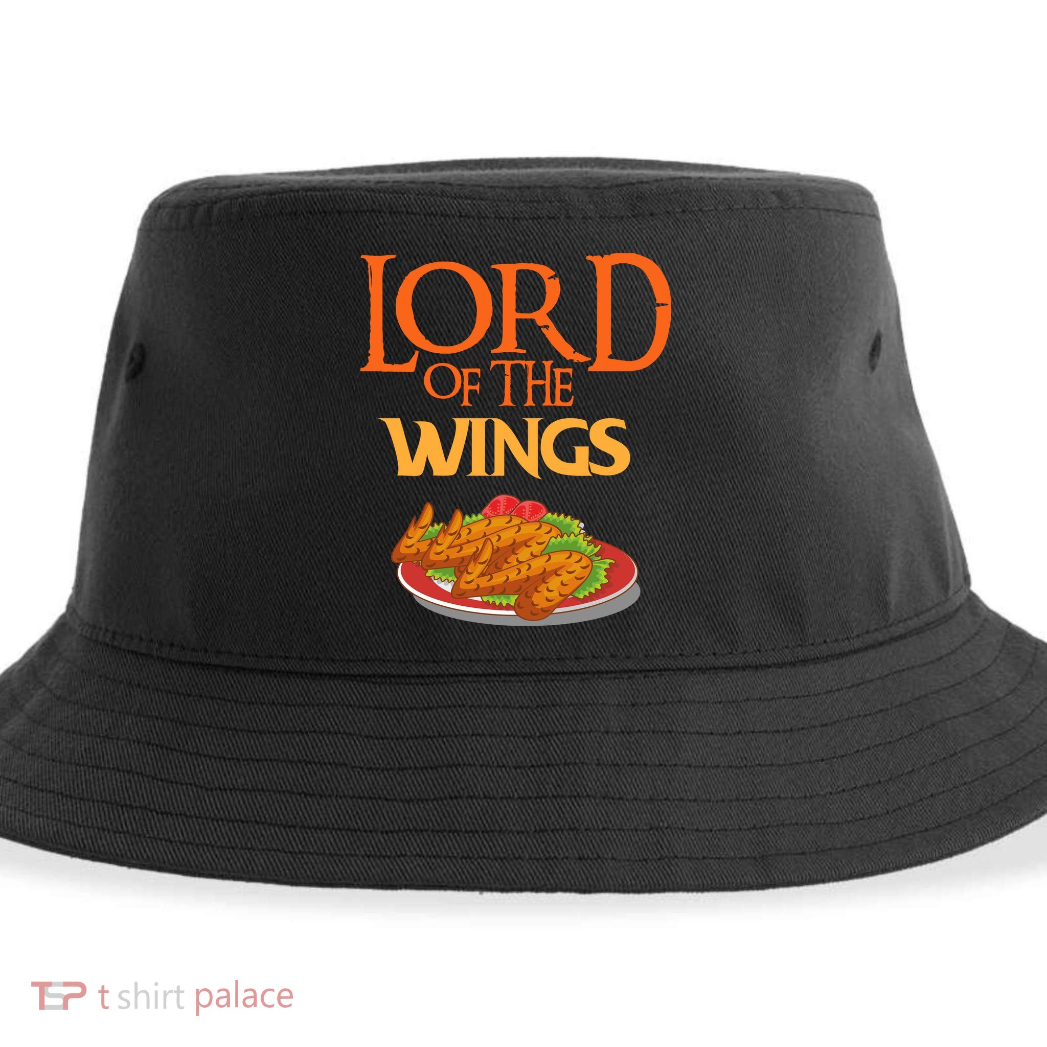 Funny Lord Of The Wings Chicken Wings Funny Chicken Wings Sustainable Bucket Hat