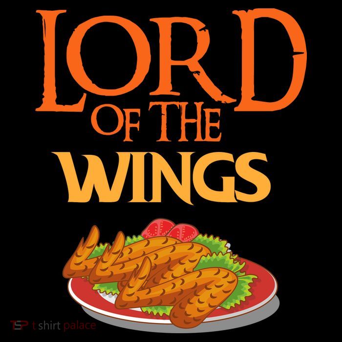 Funny Lord Of The Wings Chicken Wings Funny Chicken Wings 7-Panel Snapback Hat