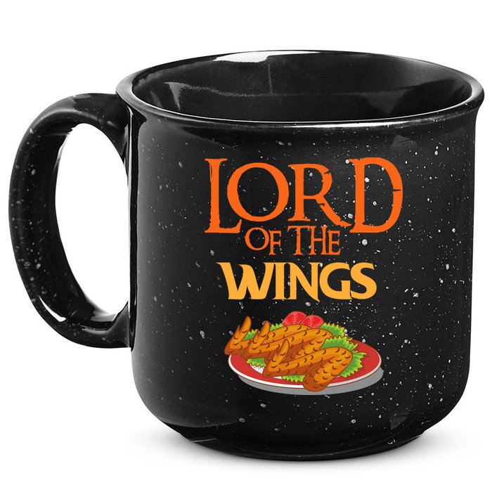 Funny Lord Of The Wings Chicken Wings Funny Chicken Wings 15oz Campfire Ceramic Mug