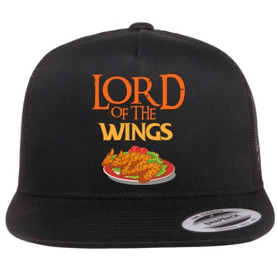 Funny Lord Of The Wings Chicken Wings Funny Chicken Wings Flatbill Hat