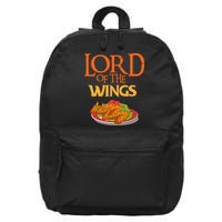 Funny Lord Of The Wings Chicken Wings Funny Chicken Wings 16 in Basic Backpack