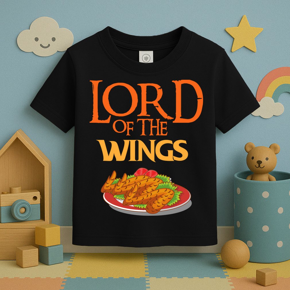 Funny Lord Of The Wings Chicken Wings Funny Chicken Wings Toddler T-Shirt