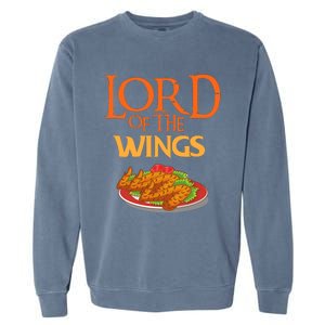 Funny Lord Of The Wings Chicken Wings Funny Chicken Wings Garment-Dyed Sweatshirt