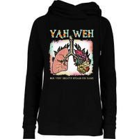 Floral Lung Our Very Breath Speaks His Name Yhwh Christian Womens Funnel Neck Pullover Hood