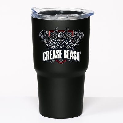 Funny Lacrosse Ops Warning Of Crease Beast LAX Goalie Tumbler